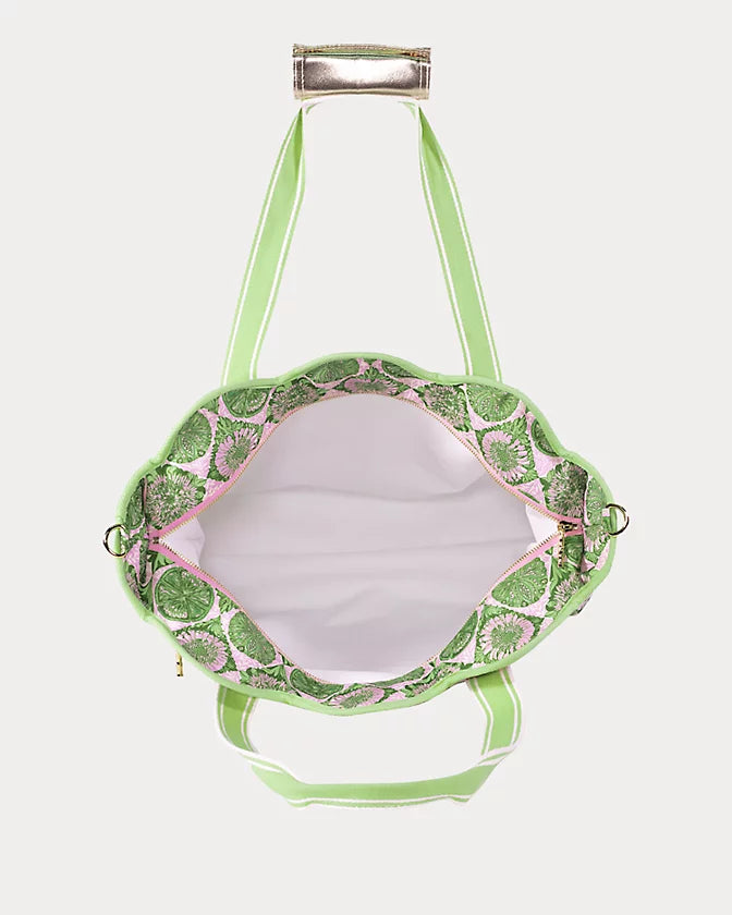 Scallop Cooler Bag - Tropical Tiles