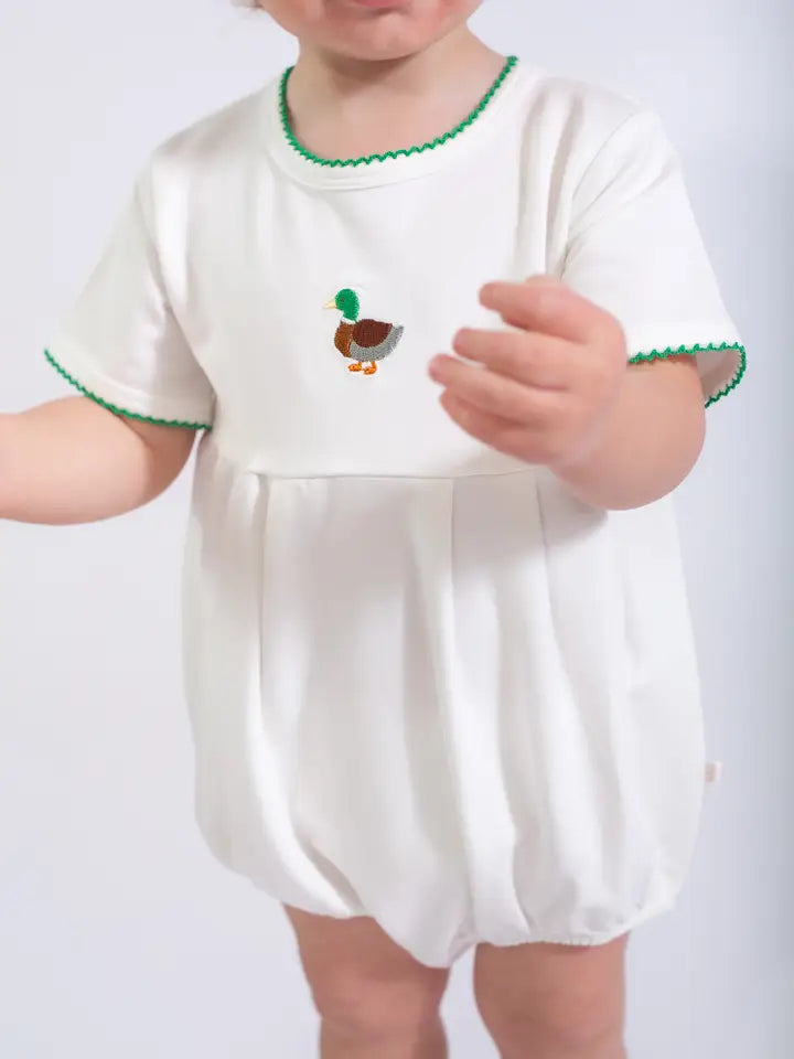 Pip Embroidered Bubble -Mallard Duck- 3-6 Months