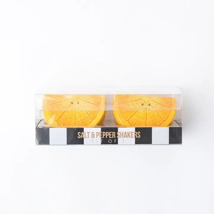 Orange Salt & Pepper Shaker Boxed Set