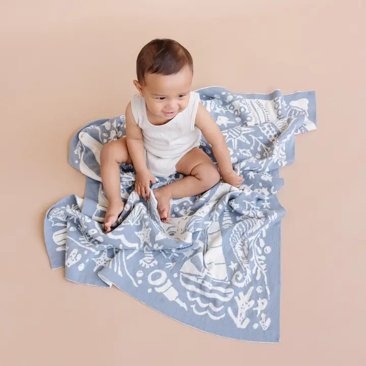 Nautical Summer Ocean Blanket