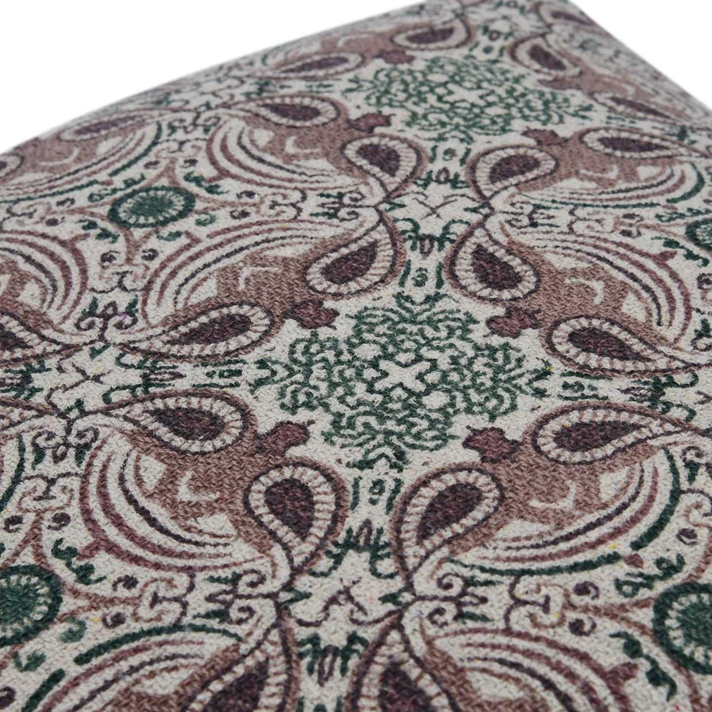 24" Recycled Cotton Blend Printed Pillow
