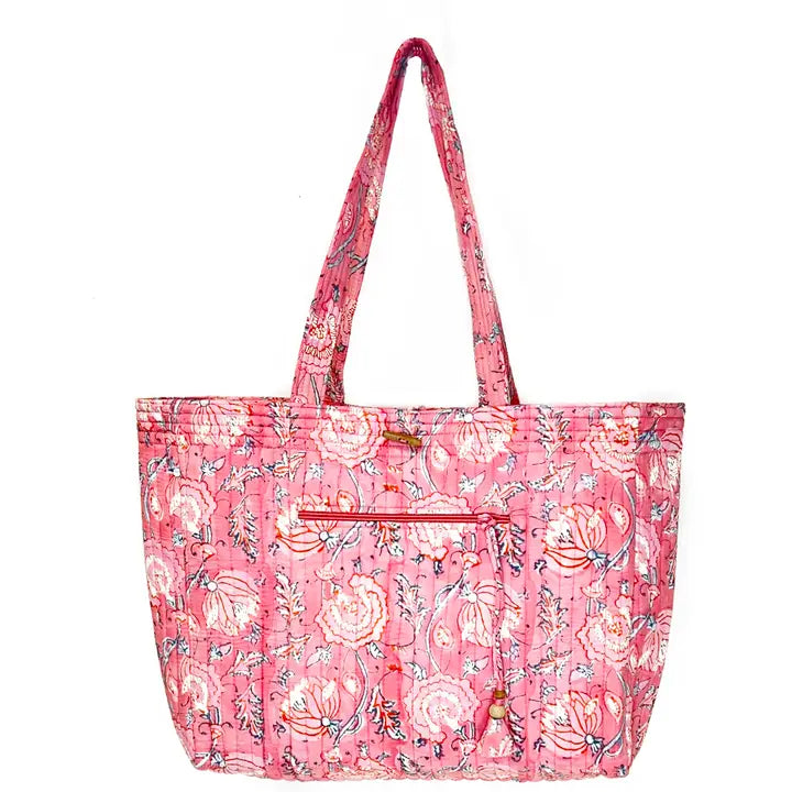 Block Printed Market Tote