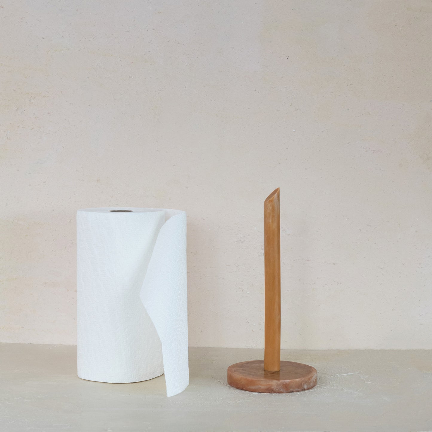 Resin Paper Towel Holder - Marble Finish