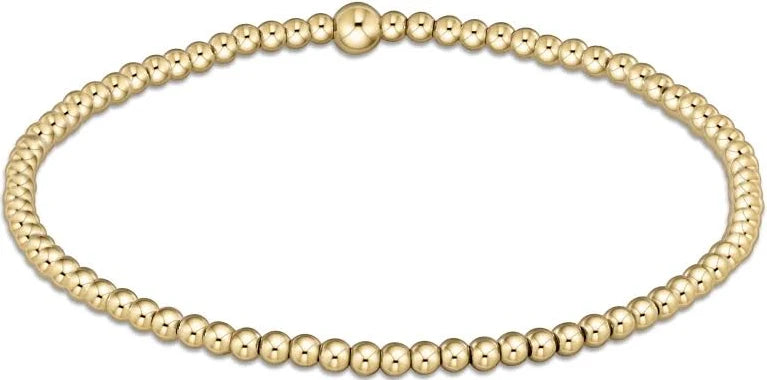 Classic Gold 3mm Bead Bangle