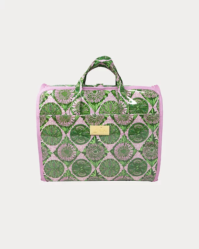 Hanging Toiletry Bag - Tropical Tiles