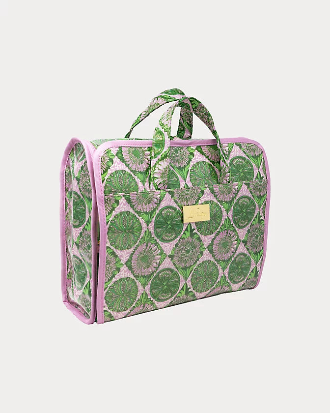 Hanging Toiletry Bag - Tropical Tiles