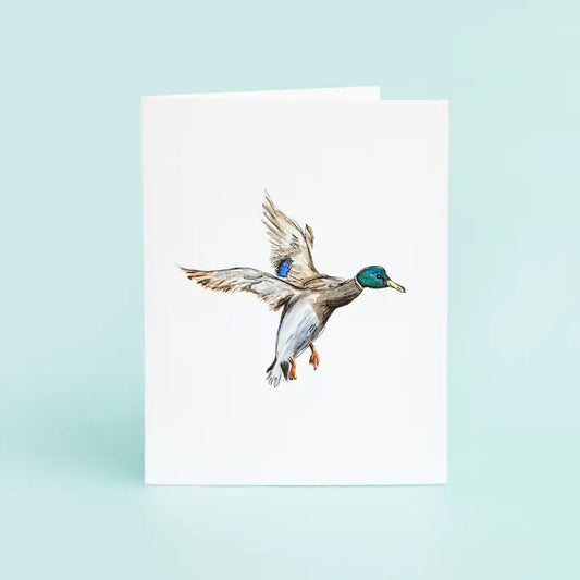 Mallard Duck In Flight Notepad