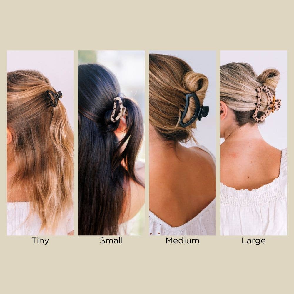 Open Almond Beige Hair Clip