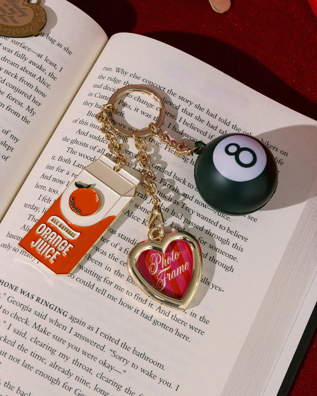Fidget Keychain, Orange Juice