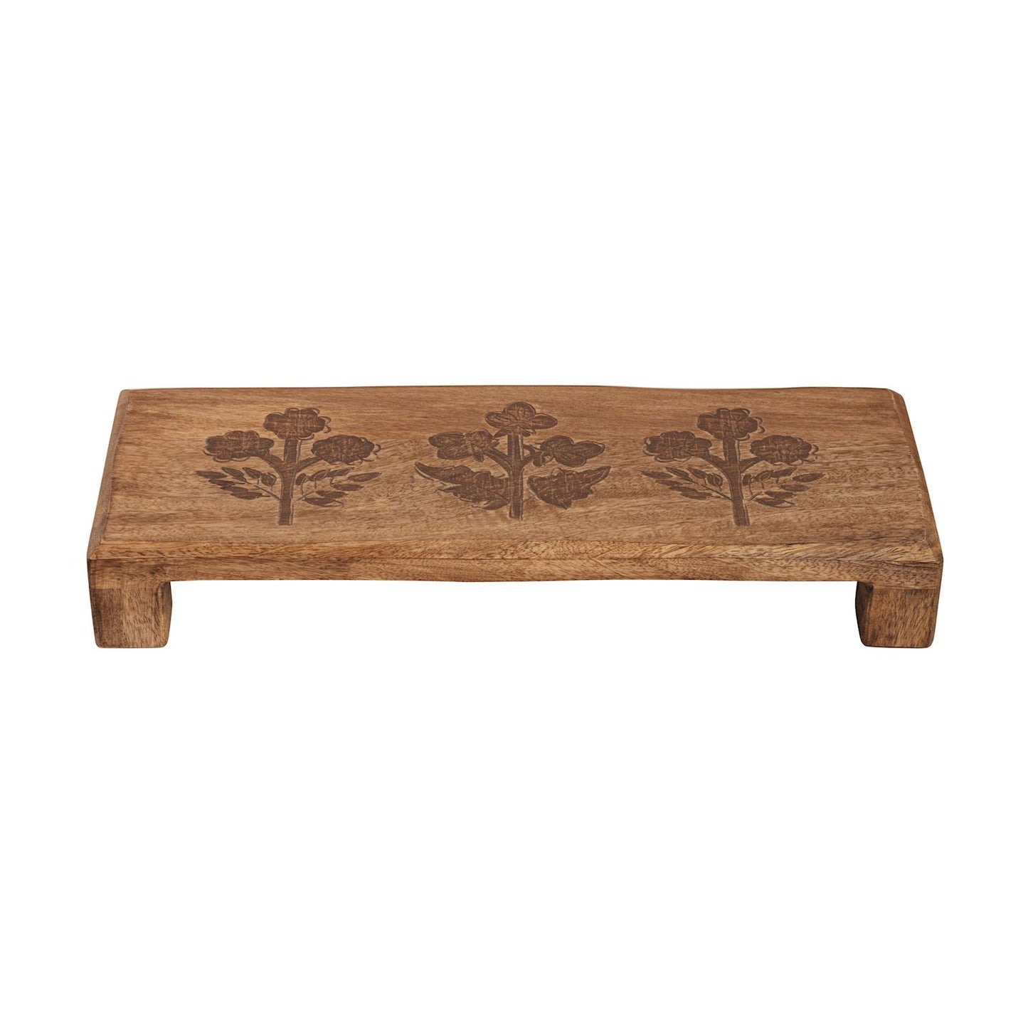 Engraved Floral Wood Board