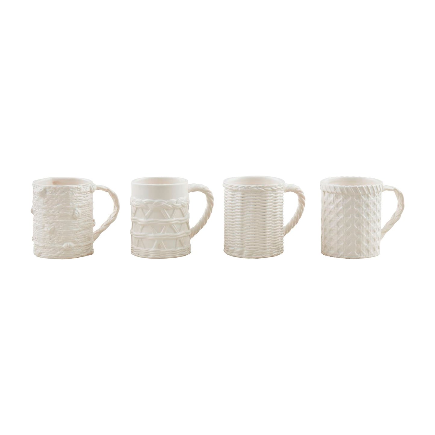 Woven Stoneware Mugs