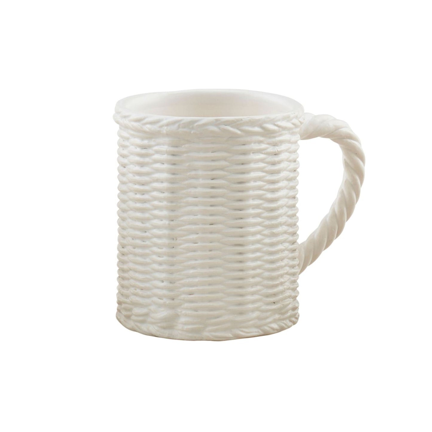 Woven Stoneware Mugs