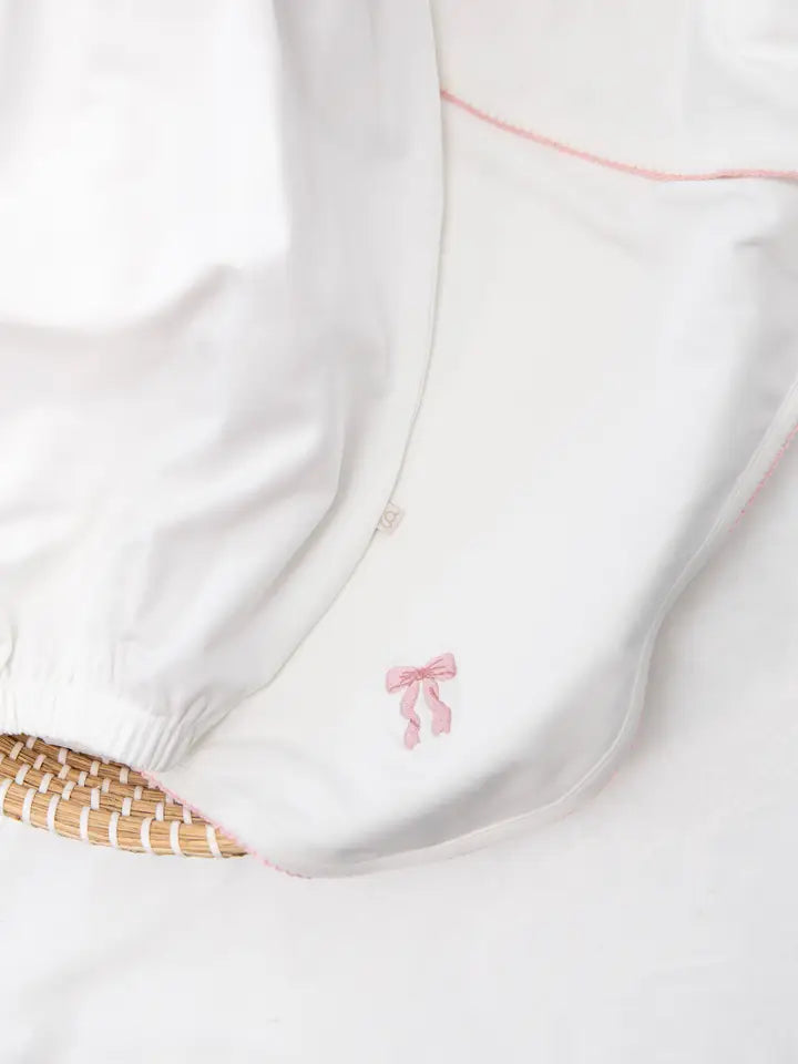 Bow - Pip Embroidered Blanket