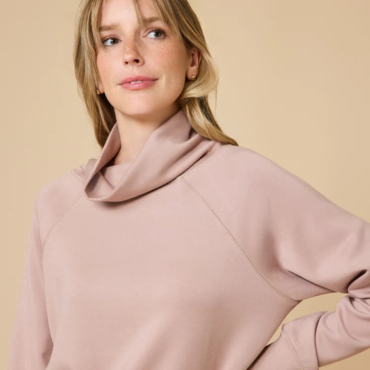 Dream Tech Cowl Neck with Pleat Pant Coco