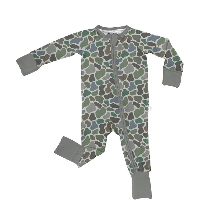 Longsleeve Zip Pajamas - Pebble Camo