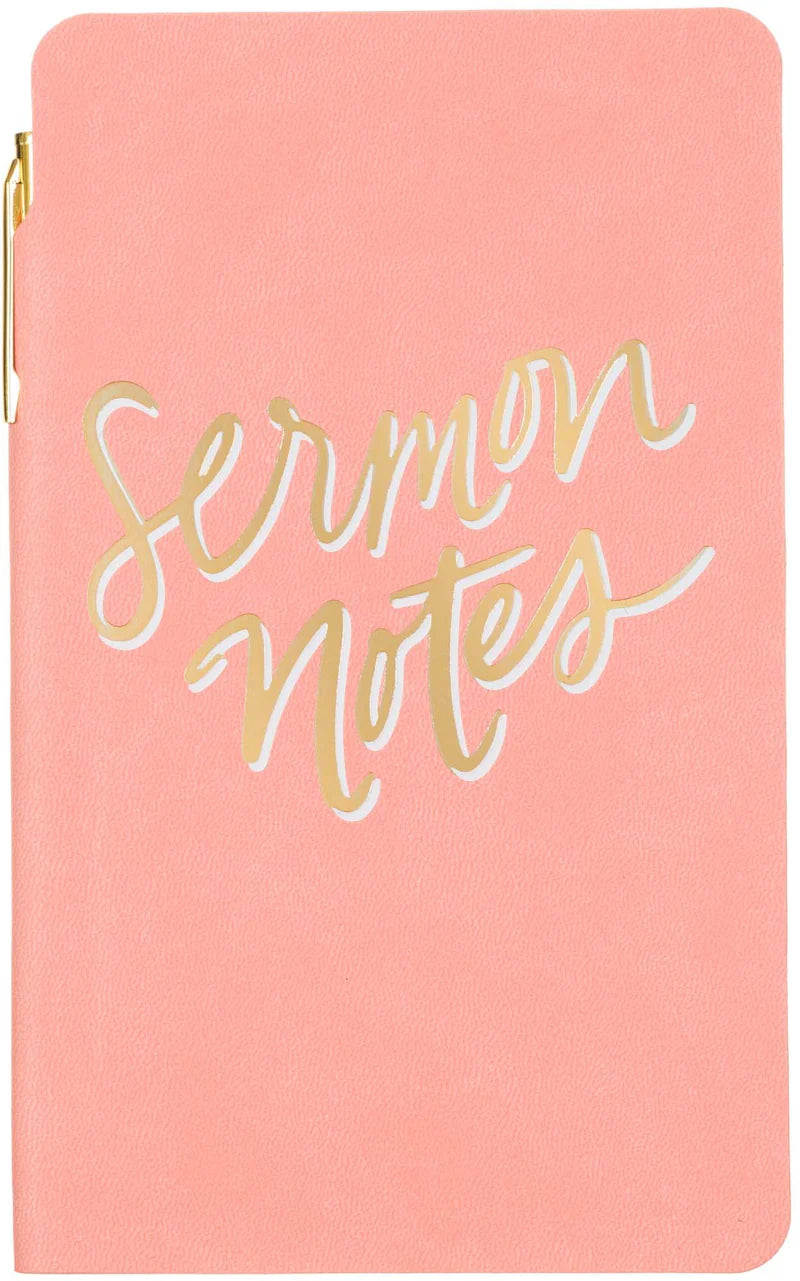 Pink Sermon Notes Journal