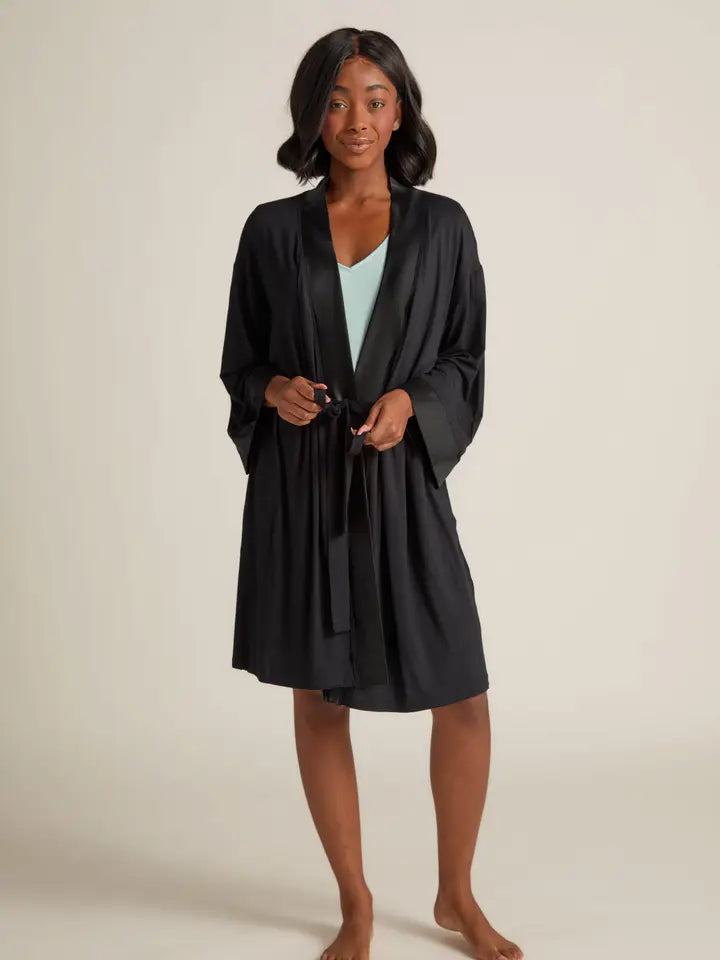 Black Kimono Robe
