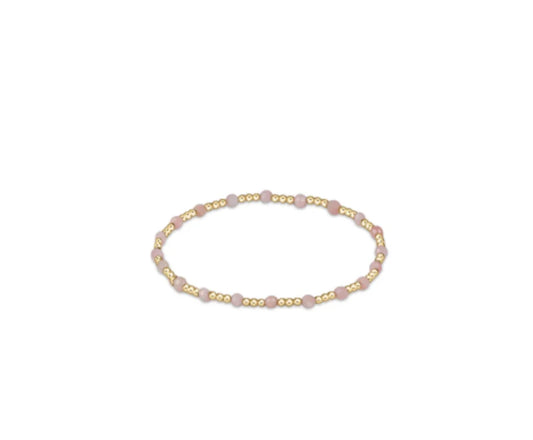 Pearl Sincerity 4mm Bead Bracelet - Pink Opal