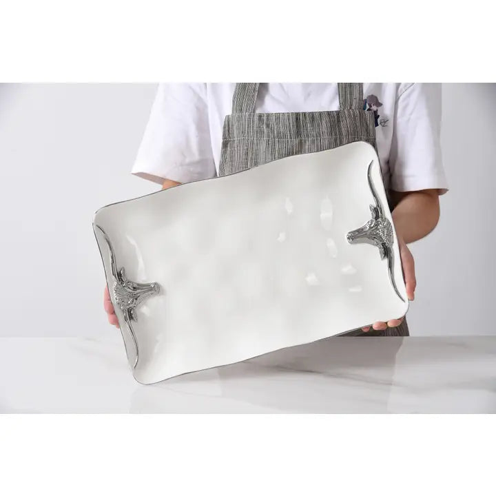 Rectangular Platter - Longhorn