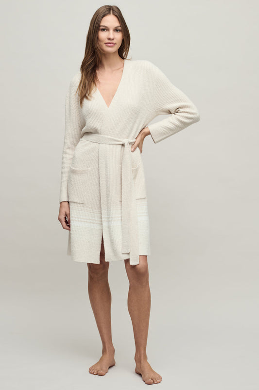 CCL Variegated Striped Ribbed Robe