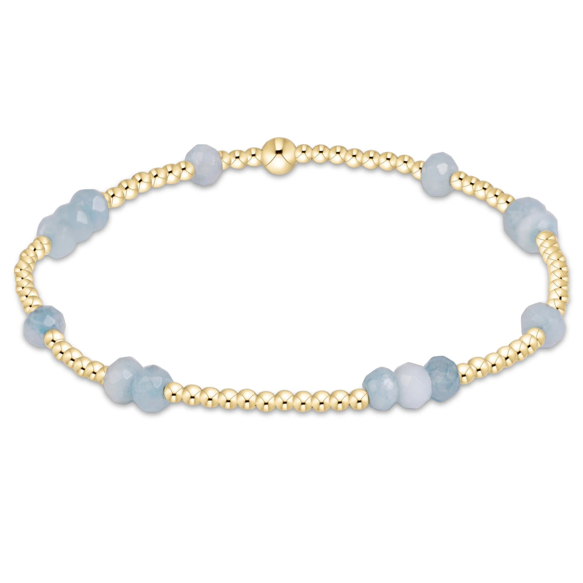Hope Unwritten Gemstone 4mm Bracelet- Aquamarine
