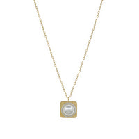 Cama Gold Pearl Necklace