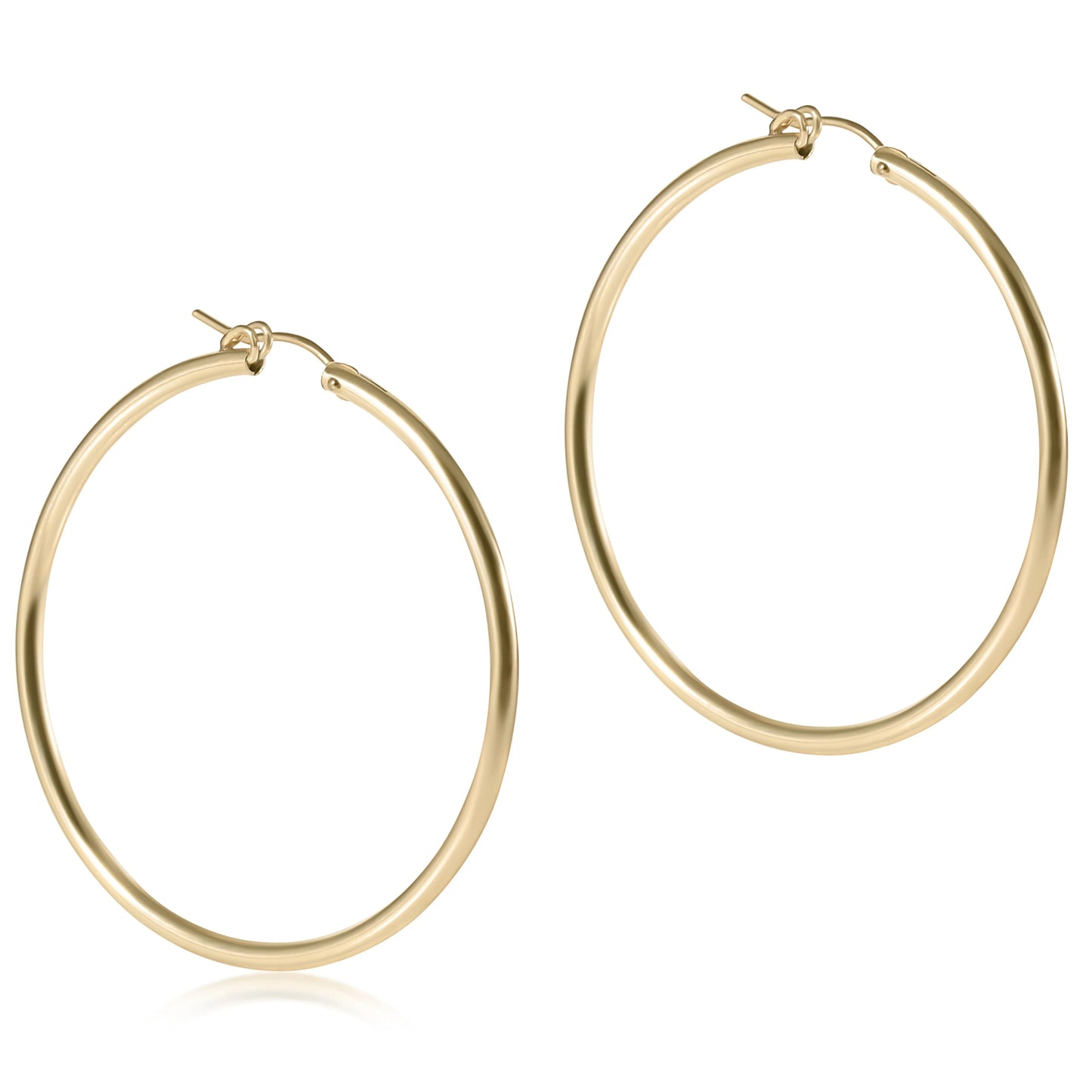 Round Gold 2" Hoop- Smooth