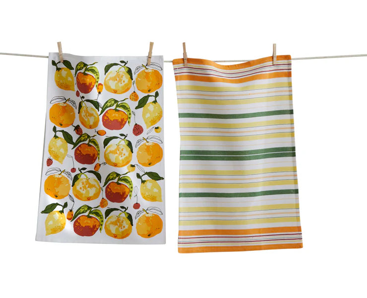 Citrus Fruit Dishtowel Set Of 2