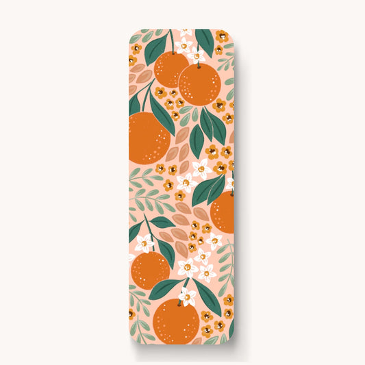 Oranges, Strawberry, Primrose Petals Bookmark