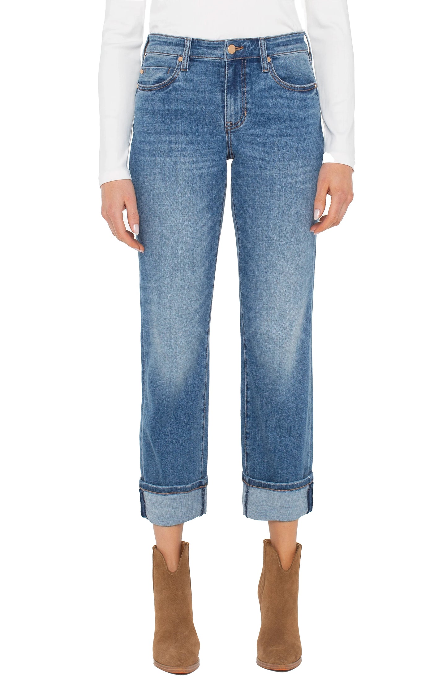 Marley Girlfriend Cuffed Jeans