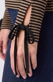 Long Sleeve V-neck Knit Top W/ Ties