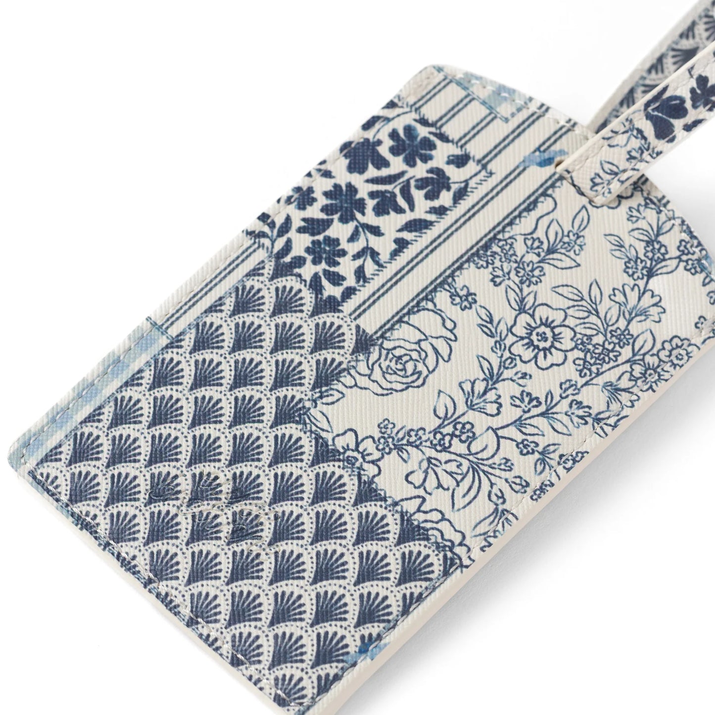Primrose Petals & Coastal Patchwork Luggage Tag