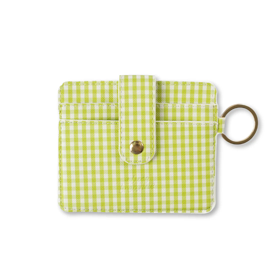 Sunny Poppies & Green Gingham Card Wallet