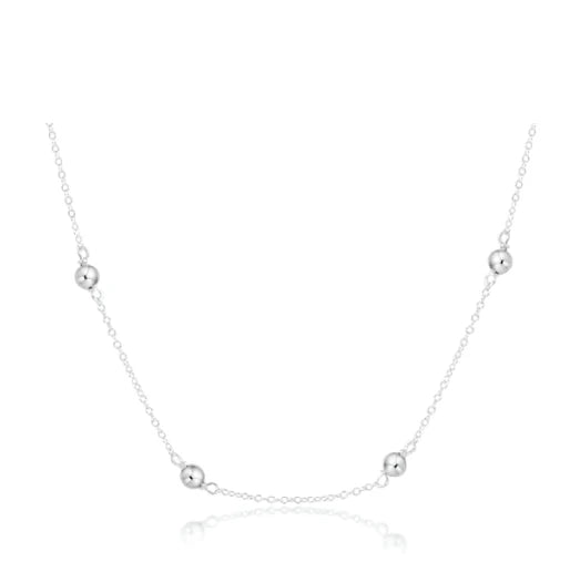 17" Choker Simplicity Chain Sterling- Classic Sterling 4mm