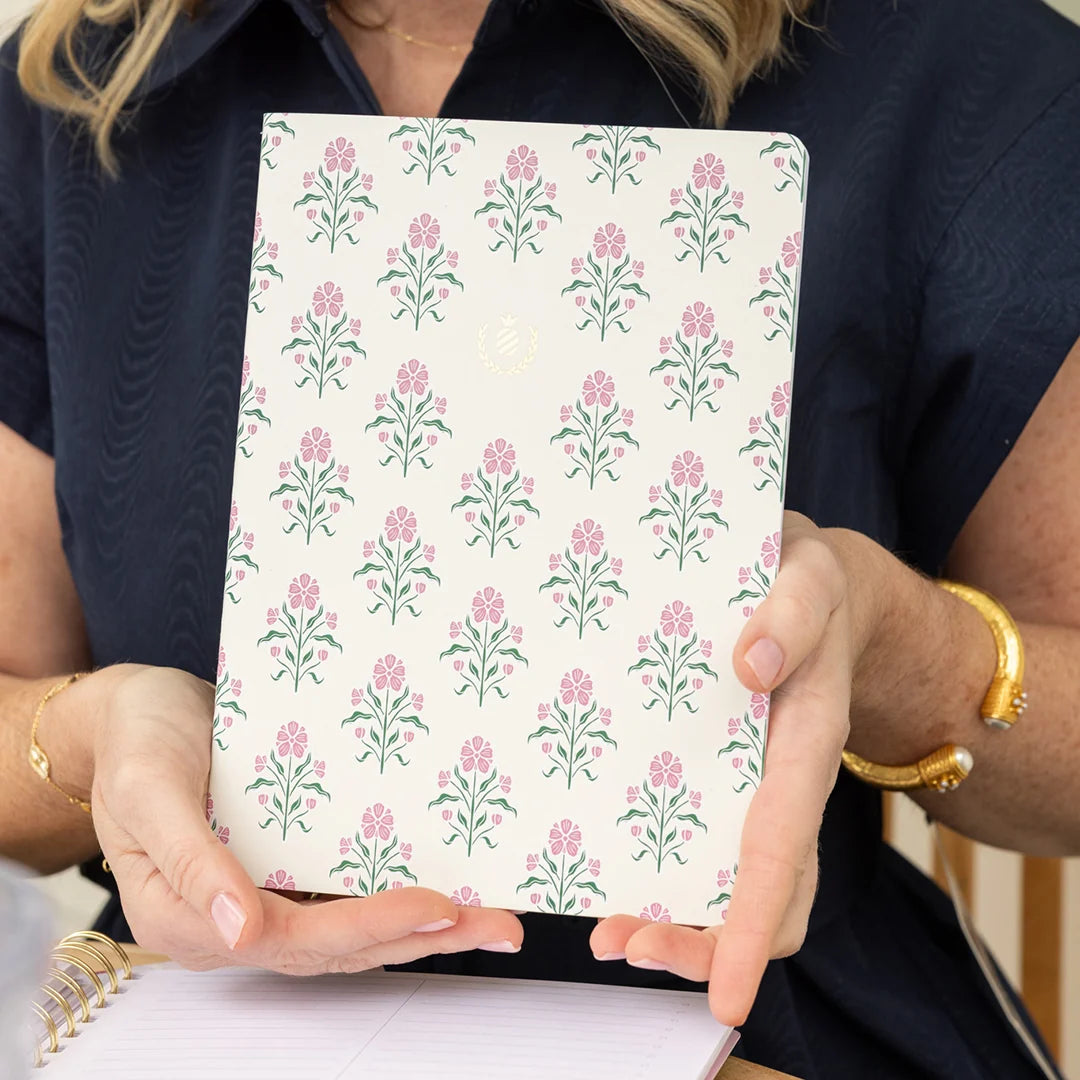 Mid- Size Notebook Blush Botanical