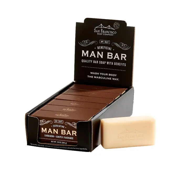 Cardamom & Juniper Men's Exfoliating Bath Bar