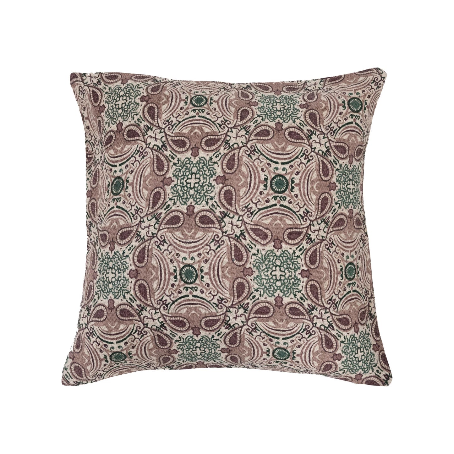24" Recycled Cotton Blend Printed Pillow