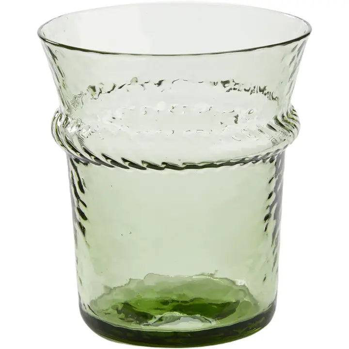 Olivia Green Short Beverage Glass