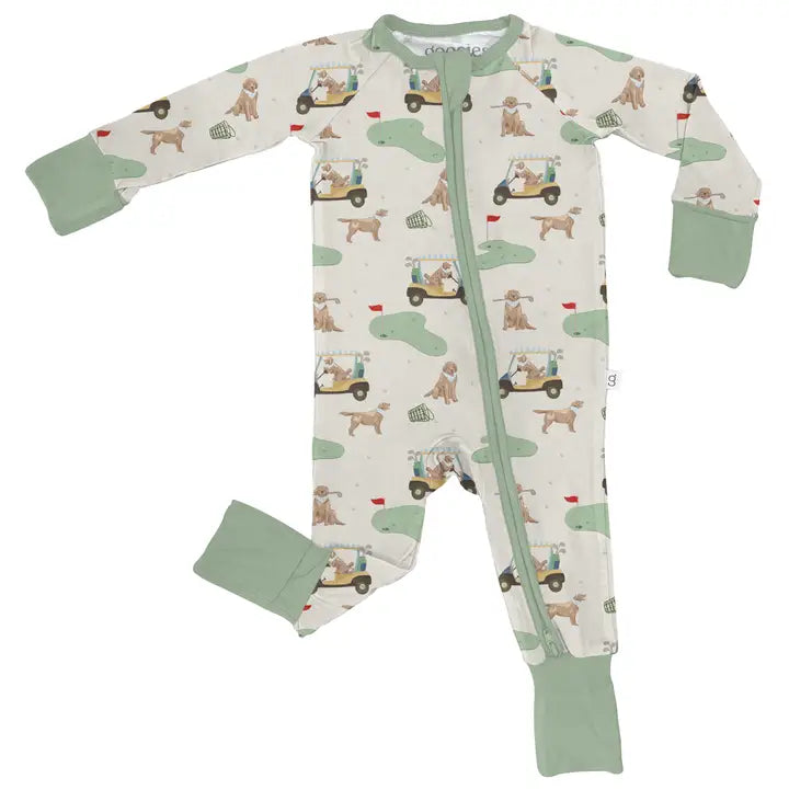 Barks and Birdies Long Sleeve Zip Pajamas