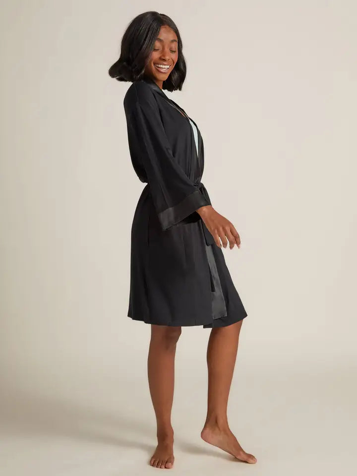 Black Kimono Robe