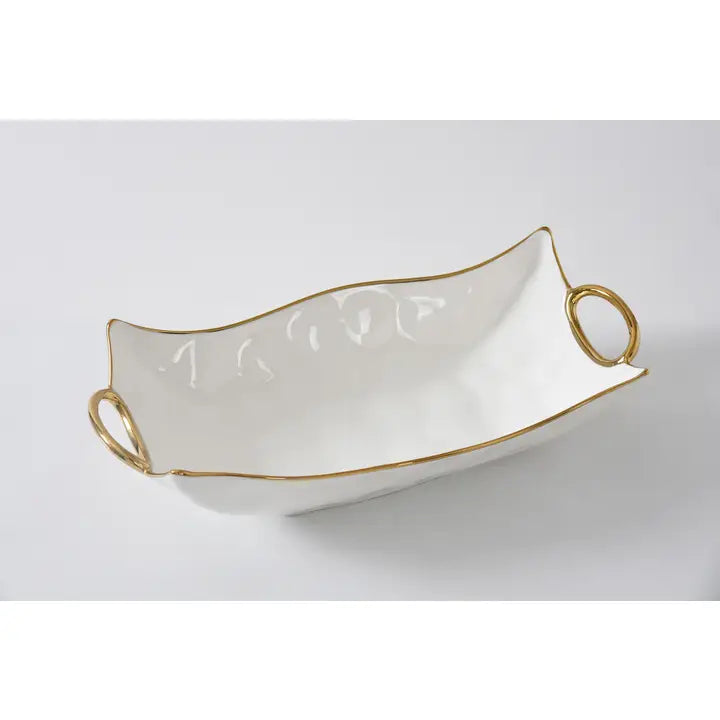 Rectangular Centerpiece - White