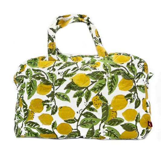 Block Printed Travel Bag