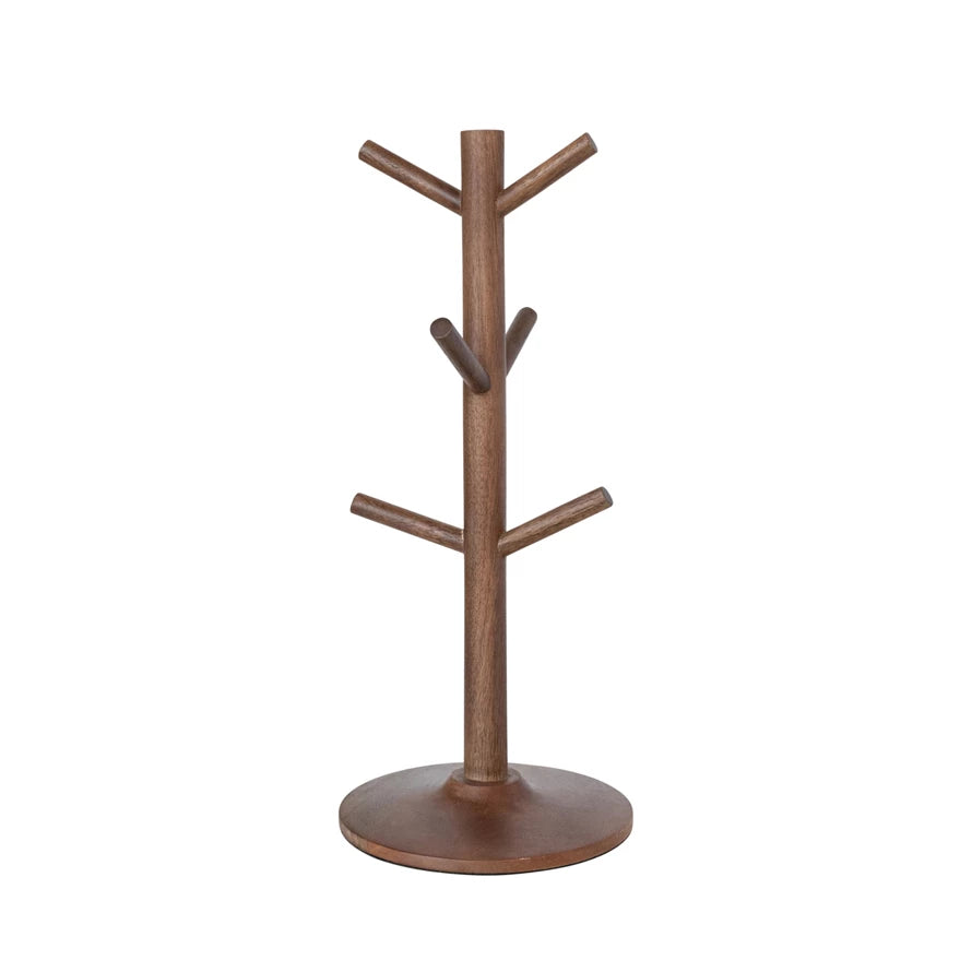 Mango Wood Mug Holder, Natural