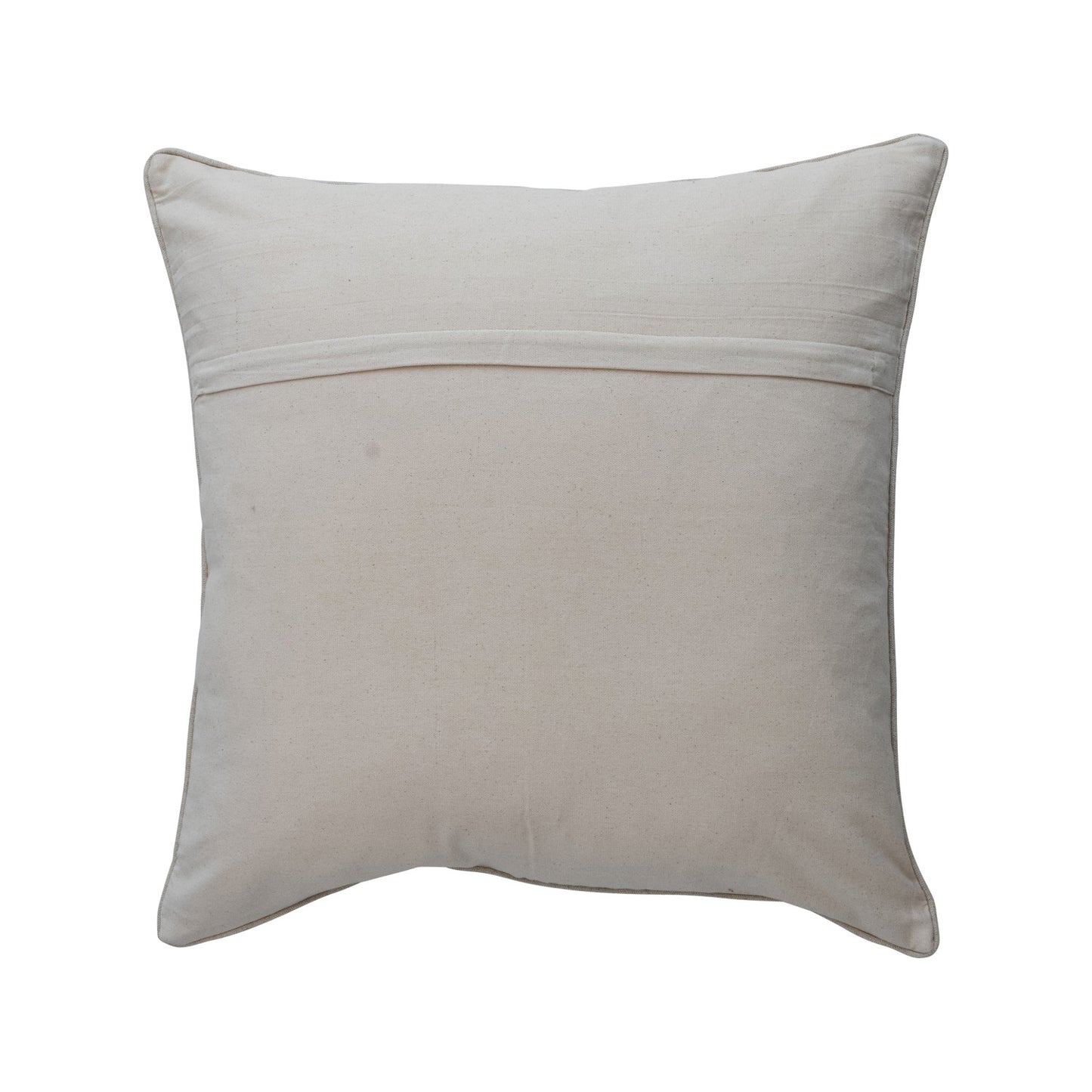 24" Palm Trees Square Cotton & Linen Block Printed Pillow