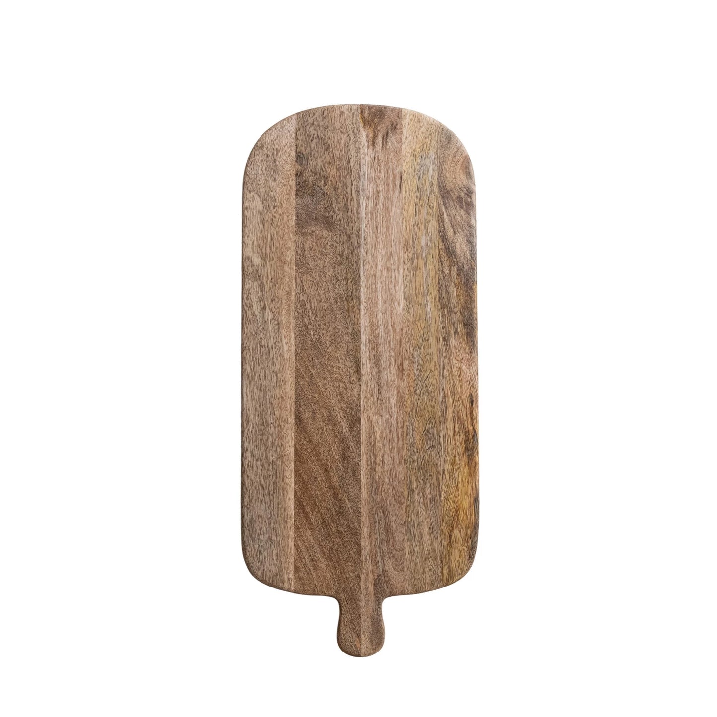 Mango Wood Footed Cheese/Serving Board with Handle, Natural