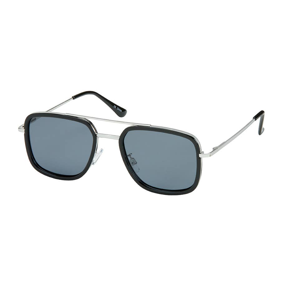 7877 Polarized Square Metal Aviators