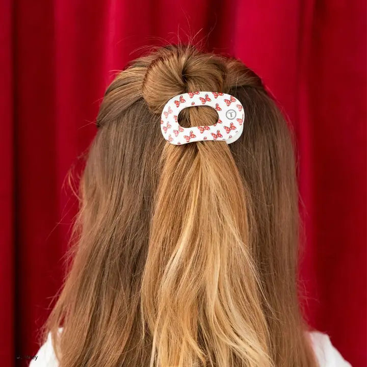 Flat Round Hair Clip Minnie Mouse Loves Her Bows!