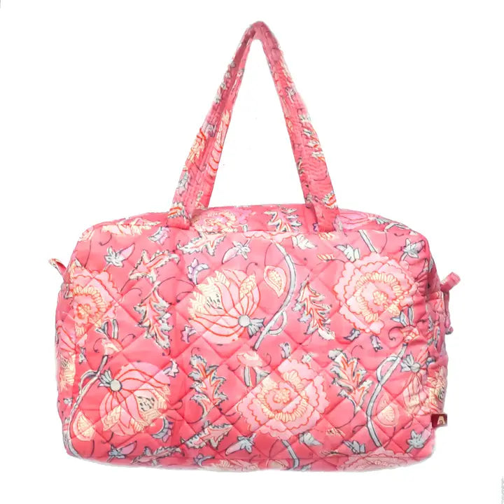 Block Printed Travel Bag