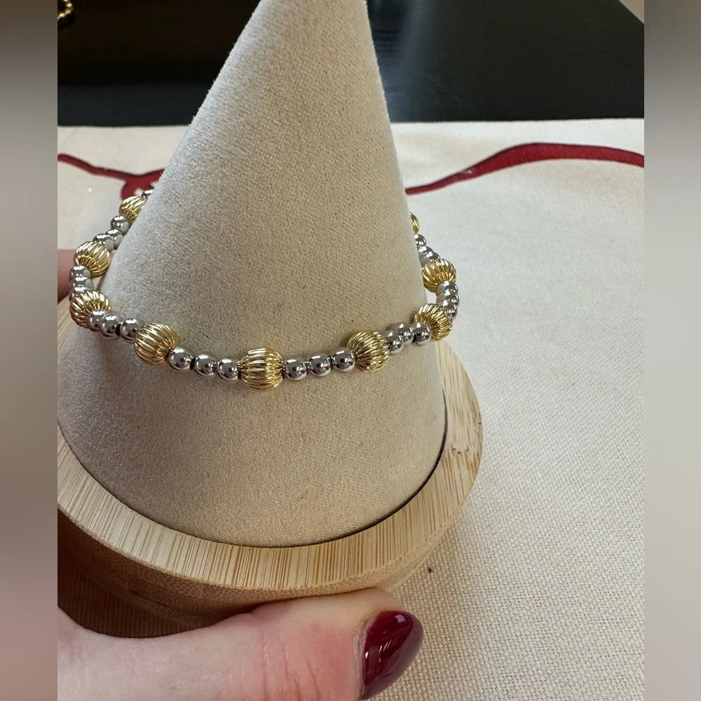 Dignity Sincerity Mixed Metal 5mm Bracelet