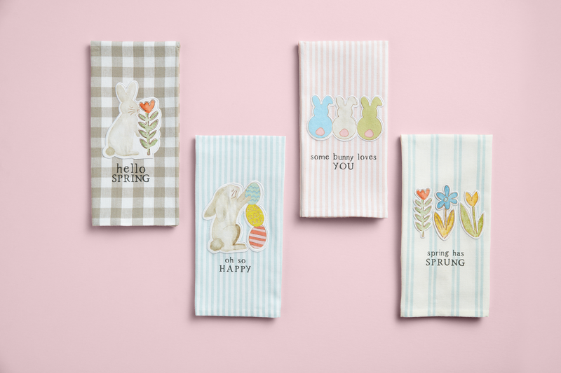 Bunny With Egg Patch Towel
